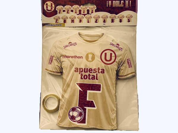 Banderin Feliz Cumpleaños (camiseta Universitario)