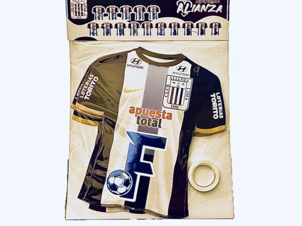 Banderin Feliz Cumpleaños (camiseta Alianza Lima)