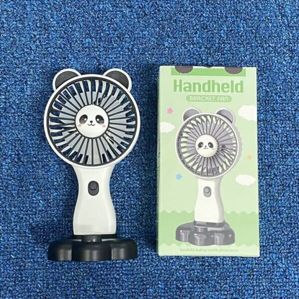 Ventilador portatil con base y soporte para celular (colores variados) carga usb