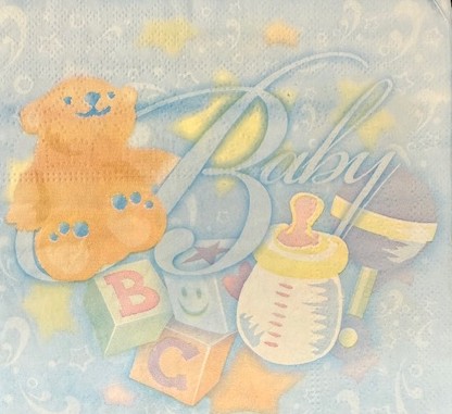 Servilletas baby osito (pack 10) baby shower