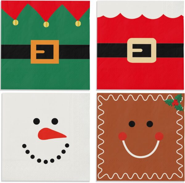 Servilletas Merry Christmas variadas (pack 10)