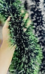 Guirnalda verde y negra xmas gruesa (navidad) 3 metros aprox