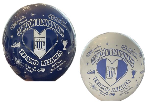 Globo Alianza Lima n9 Colores variados (con Helio)