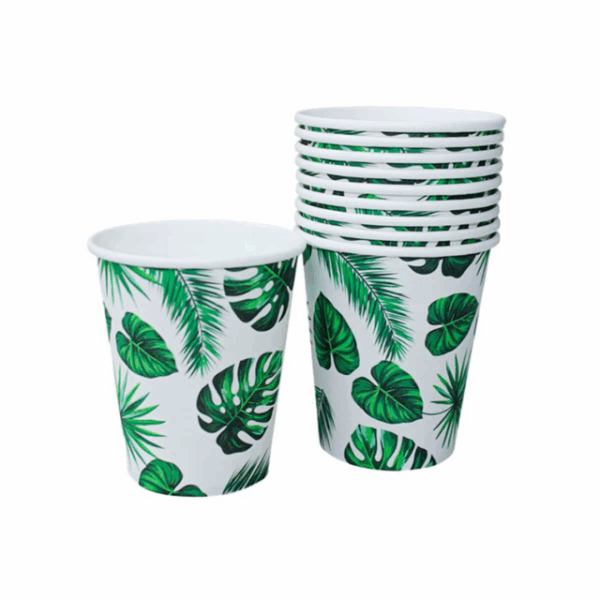 Vasos hojas (pack 10)
