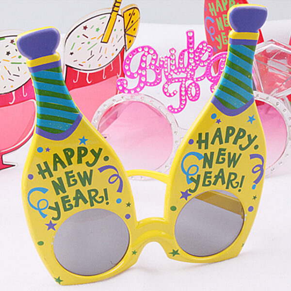 Lentes Happy New Year (hora loca) año nuevo