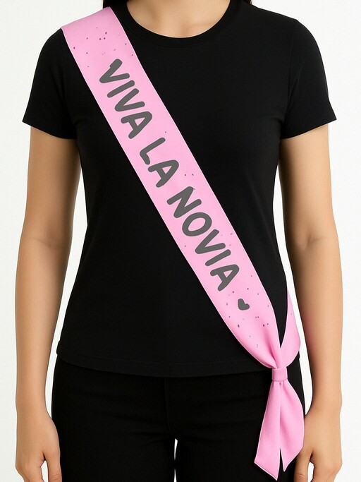 Banda La novia (colores variados) (imagen referencial) glitter