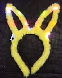 Vincha conejo led amarillo (año nuevo)