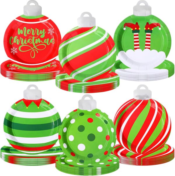 Platos Luces de Navidad (pack 5) Xmas (un diseño por pack)