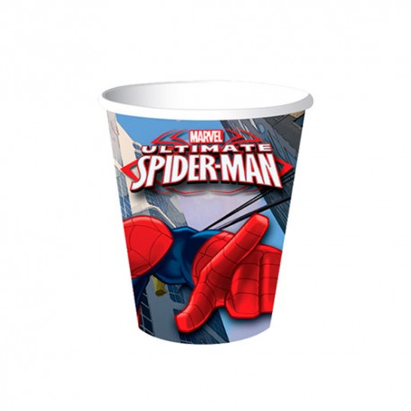 Vasos Spiderman (pack 10) Hombre Araña (imagen referencial)