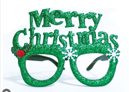 Lentes Feliz Navidad (verde o rojo) variados