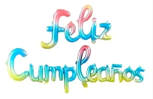 Blister Globos Feliz Cumpleaños (multicolor)