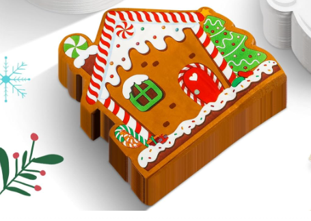 Servilletas casa de jengibre xmas (pack 10) Navidad