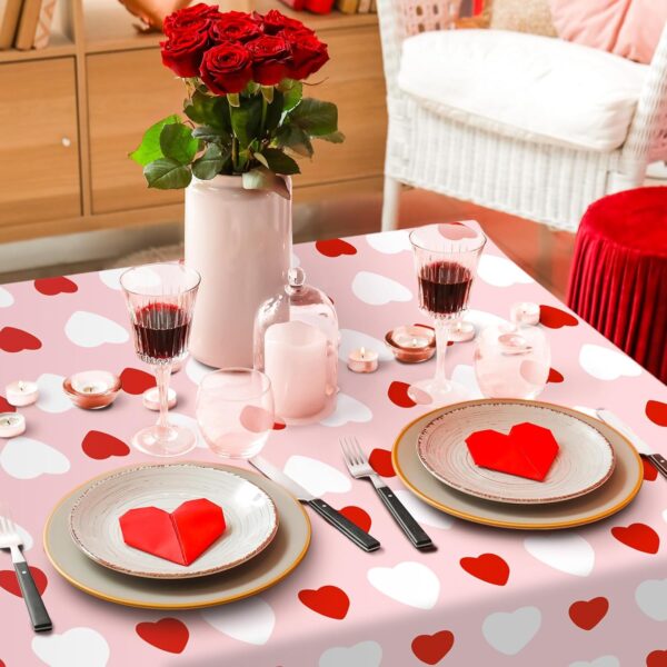 Mantel corazones multicolores (137cm x 274cm) amor