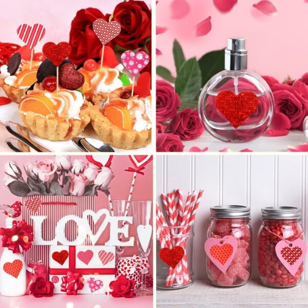 Stickers corazones variados (pack 20)