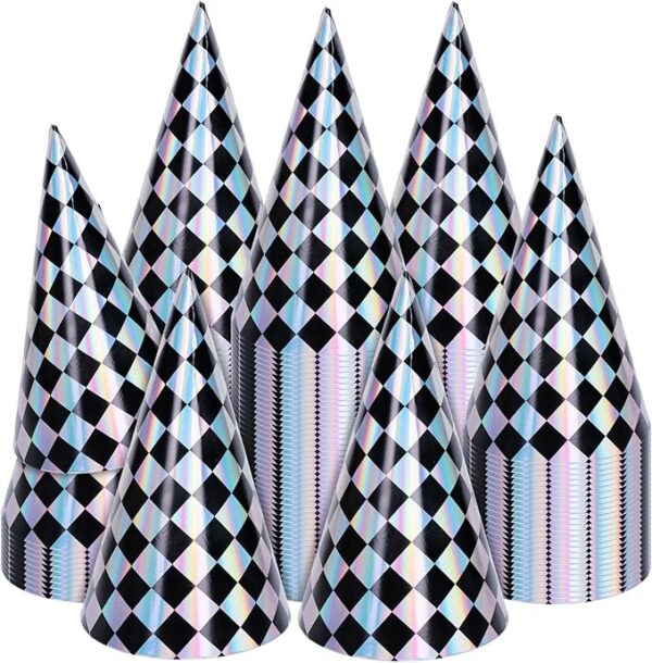 Gorro de fiesta tornasol y negro