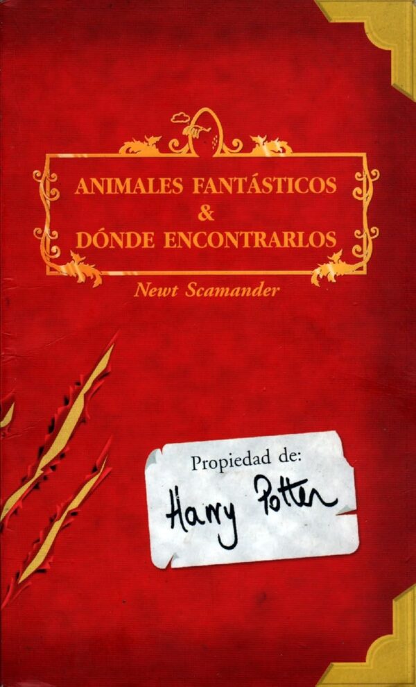 Libro Animales Fantasticos y donde encontrarlos - Newt Scamander - Propiedad de Harry Potter - Salamandra - leido