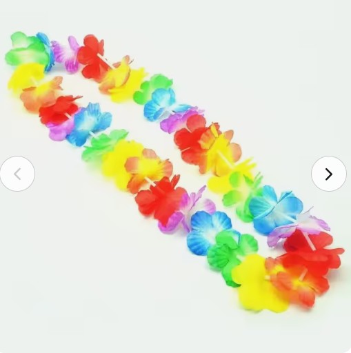 Collar clasico hawaiano luau (pack 5)