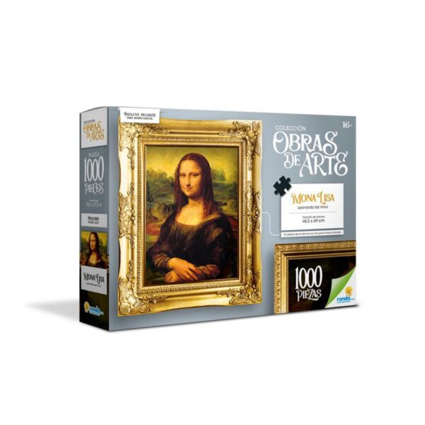 Rompecabezas Ronda Obras De Arte Monalisa (1000 Piezas)