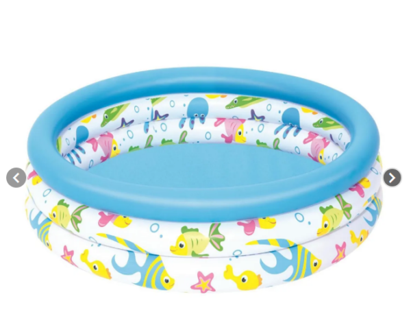Piscina peces inflable 3 Aros (102x25cm)