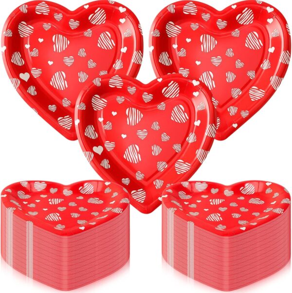 Platos corazones San Valentin (pack 5)
