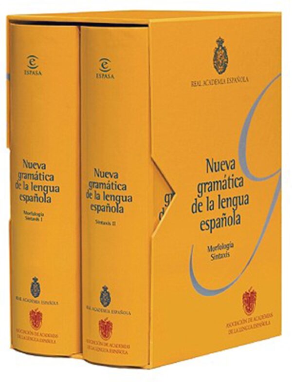 Libro Nueva gramatica de la lengua española (Morfologia Sintaxis) - 2 tomos - tapa dura - con estuche - RAE - leido - oferta