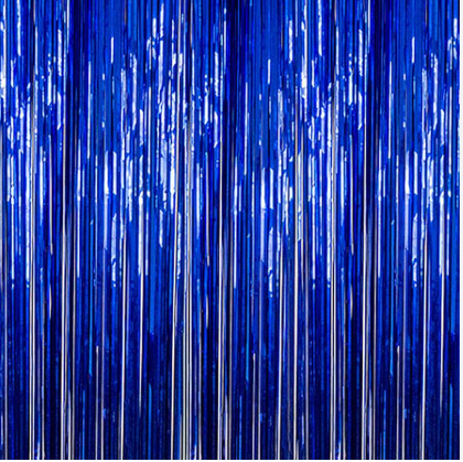 Cortina metalica azul
