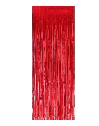 Cortina metalica roja