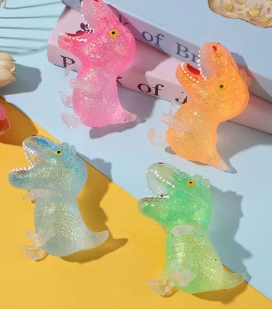 Squishy dinosaurio glitter fun (squeeze)