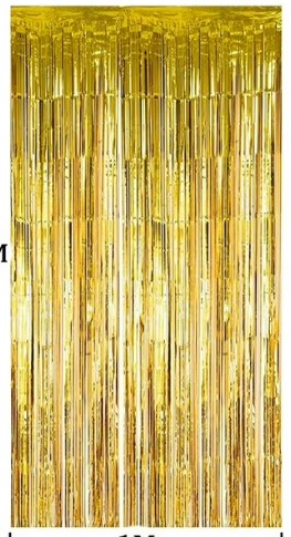 Cortina metalica dorada (gold)
