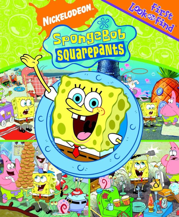 Libro SpongeBob SquarePants (First Look and Find) - Nickelodeon - leido - tapa dura - ingles