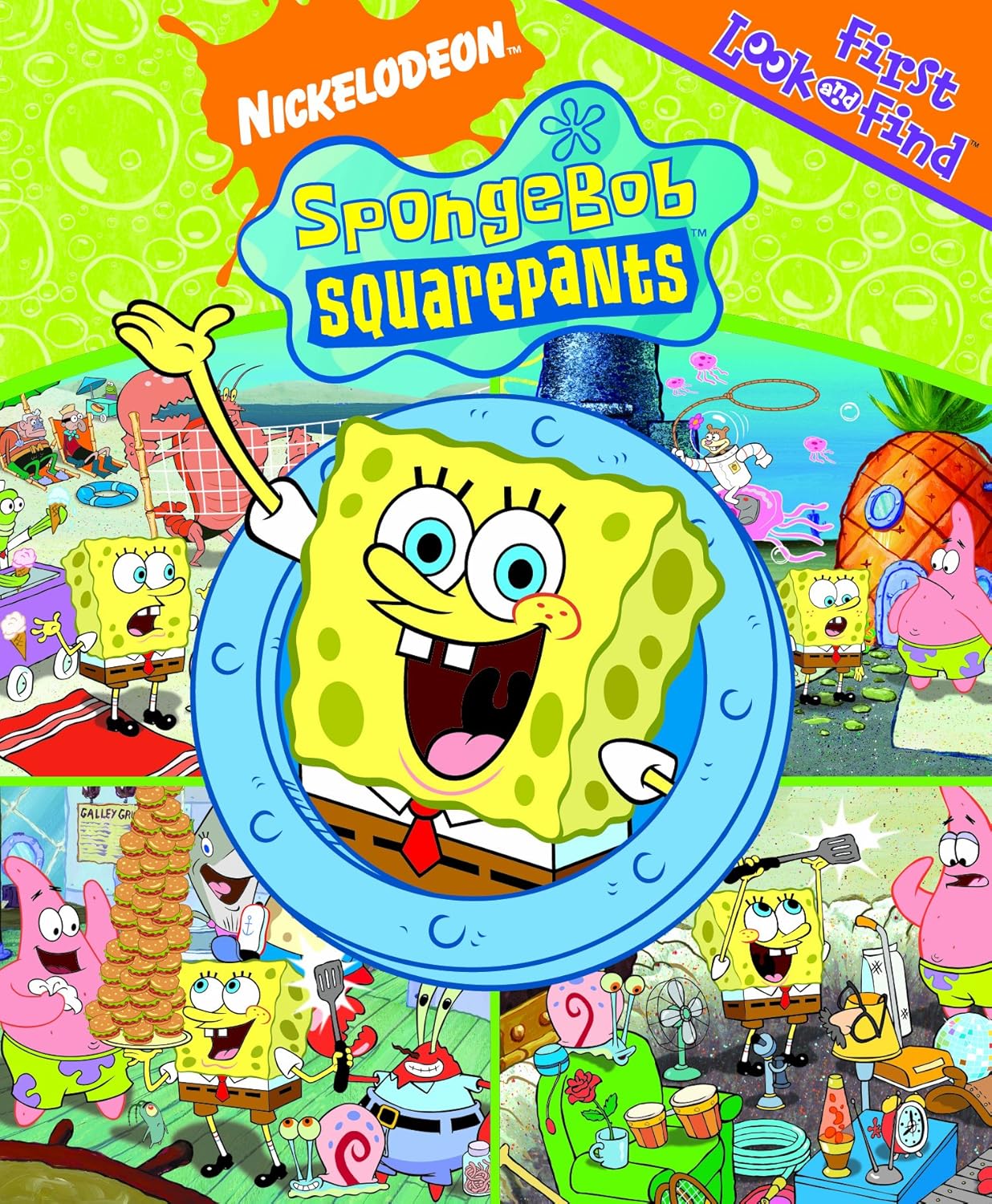 Libro SpongeBob SquarePants (First Look and Find) - Nickelodeon - leido - tapa dura - ingles