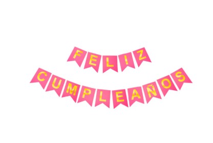 Banderin Feliz Cumpleaños (rosado)