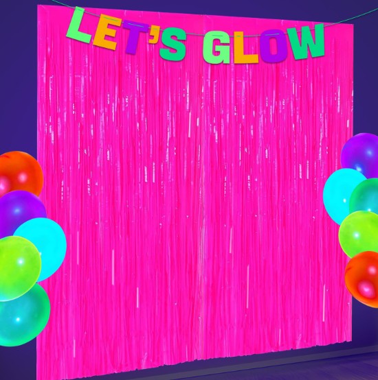 Cortina Neon fucsia