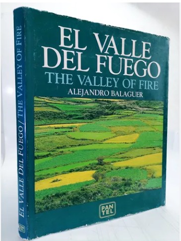 Libro El valle del fuego (The Valley of fire) - Alejandro Balaguer - tapa dura - leido - antiguo - Pantel - ingles / español