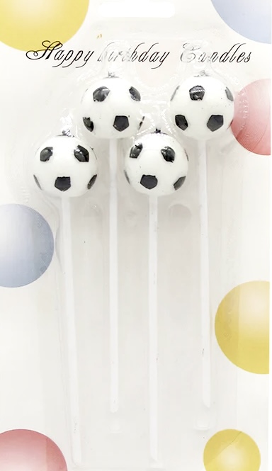 Velas pelotas de futbol