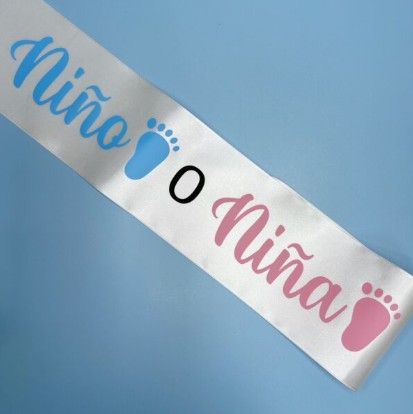 Banda Niño o Niña (baby shower) revelacion