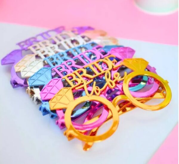 Lentes Bride to be metalicos (colores variados) X1