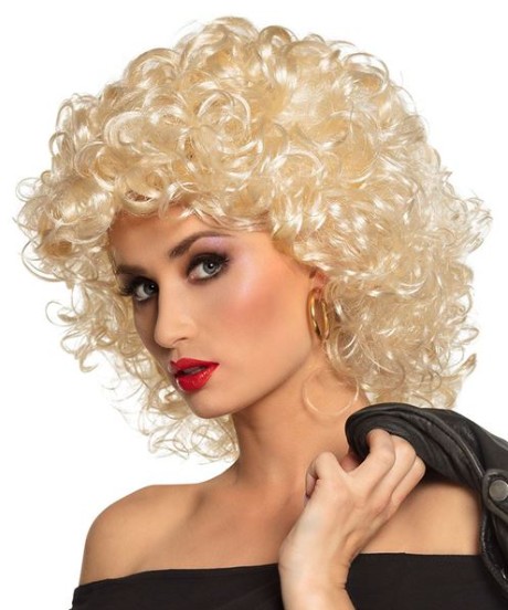 Peluca payaso rizada (rubia) stock limitado