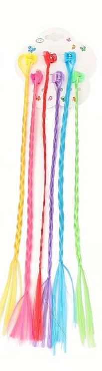 Extension de pelo trenzadas colores variados (pack 6)