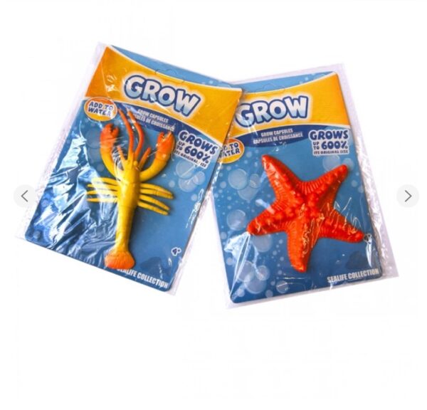 Animal marino big grow (crecen en el agua) x1 (variados)