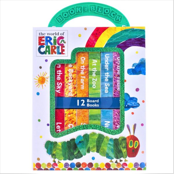 Libros World of Eric Carle, My First Library 12 Board Book Set - First Words, Alphabet, Numbers, and More! Baby Books (ingles)