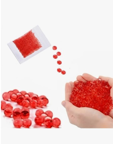 Bolas de hidrogel rojo (crece en el agua) pack 3