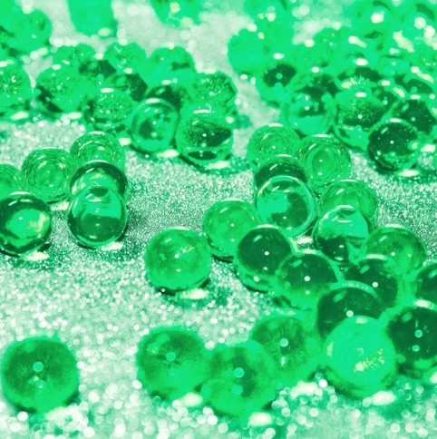 Bolas de hidrogel verde (crece en el agua) pack 3