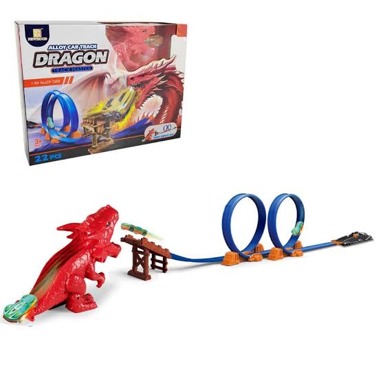 Pista de carros Dragon red